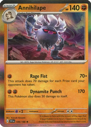 Annihilape (109) Holofoil - Scarlet & Violet Base Set