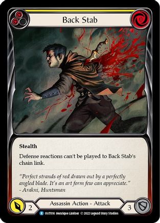 Back Stab (Yellow) (OUT016) - Outsiders