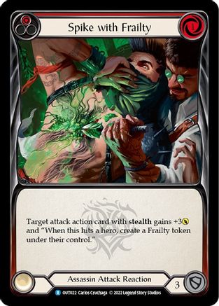 Spike with Frailty (OUT022) Rainbow Foil - Outsiders