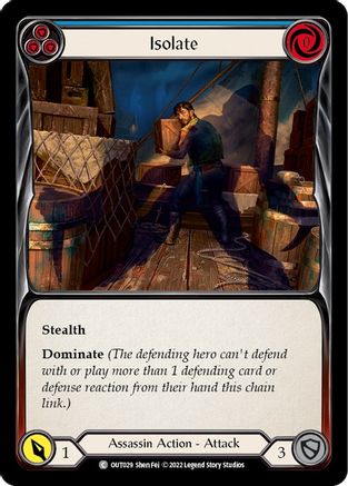 Isolate (Blue) (OUT029) Rainbow Foil - Outsiders