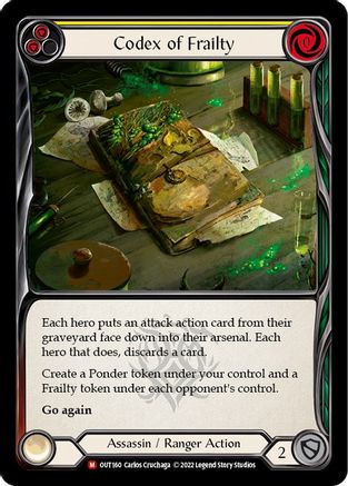 Codex of Frailty (OUT160) Rainbow Foil - Outsiders