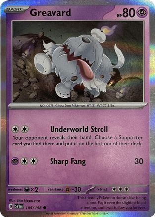 Greavard - 105/198 (Mirage Holo) (105) Holofoil - Miscellaneous Cards & Products