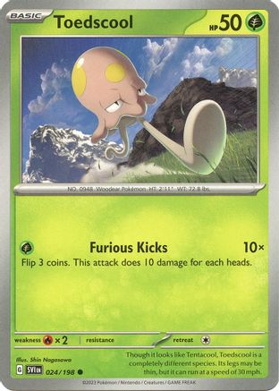 Toedscool (24) Reverse Holofoil - Scarlet & Violet