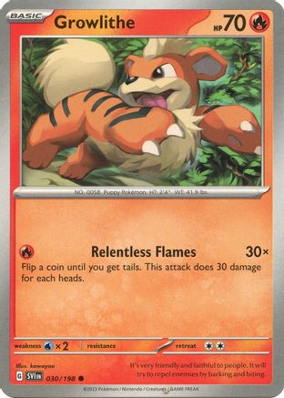 Growlithe (30) Reverse Holofoil - Scarlet & Violet