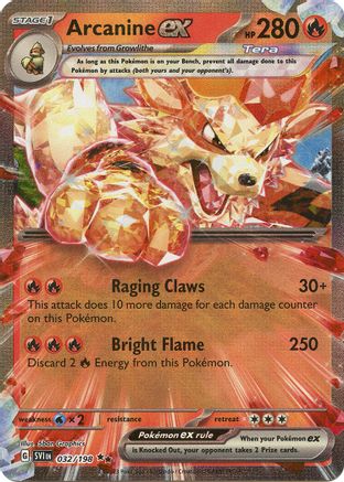 Arcanine ex (032/198) [Scarlet & Violet: Base Set] | Silver Goblin