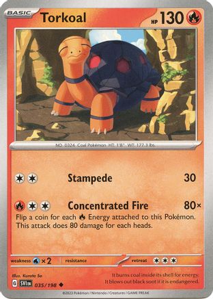 Torkoal (35) Reverse Holofoil - Scarlet & Violet