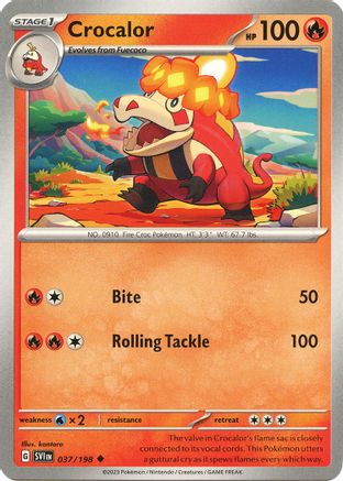 Crocalor (037/198) [Scarlet & Violet: Base Set] Reverse Holofoil