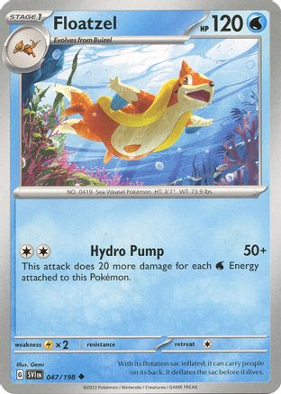 Floatzel (47) Reverse Holofoil - Scarlet & Violet