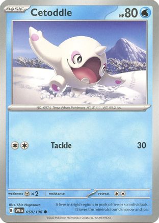 Cetoddle (058/198) [Scarlet & Violet: Base Set] Reverse Holofoil