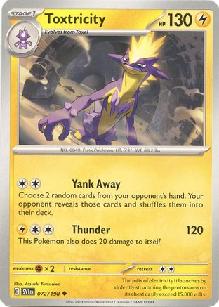 Toxtricity (072/198) [Scarlet & Violet: Base Set] Reverse Holofoil