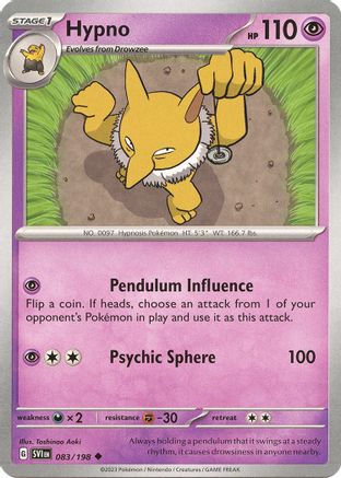 Hypno (083/198) [Scarlet & Violet: Base Set] | Silver Goblin