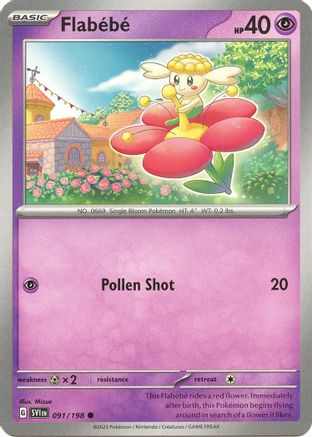 Flabebe (91) Reverse Holofoil - SV01 Scarlet & Violet Base Set
