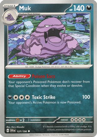 Muk (127) Reverse Holofoil - Scarlet & Violet