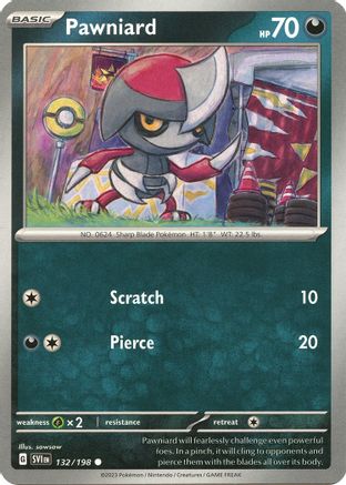 Pawniard (132) Reverse Holofoil - Scarlet & Violet