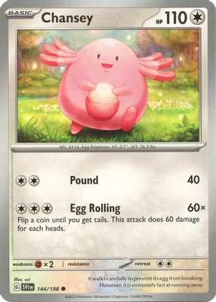 Chansey (144) Reverse Holofoil - SV01 Scarlet & Violet Base Set