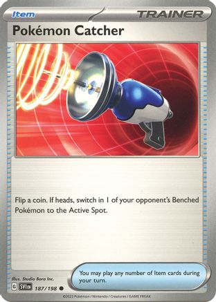 Pokemon Catcher (187) Reverse Holofoil - Scarlet & Violet