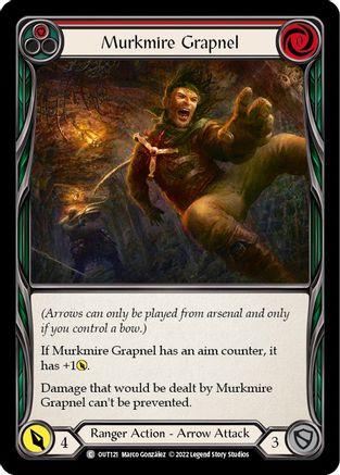 Murkmire Grapnel (Red) (OUT121) Rainbow Foil - Outsiders