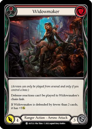 Widowmaker (Red) (OUT133) Rainbow Foil - Outsiders