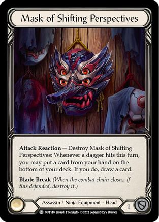 Mask of Shifting Perspectives (OUT140) Cold Foil - Outsiders