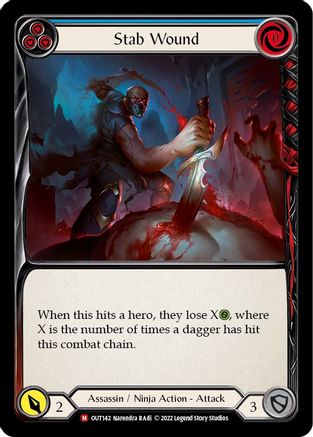 Stab Wound (OUT142) Rainbow Foil - Outsiders