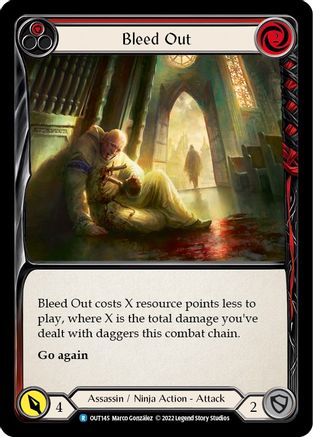 Bleed Out (Red) (OUT145)  - Outsiders