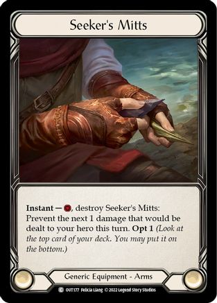 Seeker's Mitts (OUT177) Rainbow Foil - Outsiders