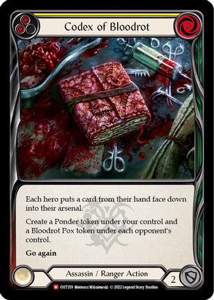 Codex of Bloodrot (OUT159) Rainbow Foil - Outsiders