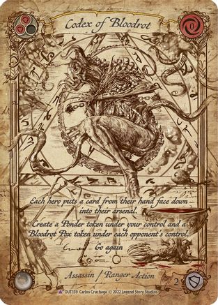 Codex of Bloodrot (Marvel) (OUT159) Cold Foil - Outsiders