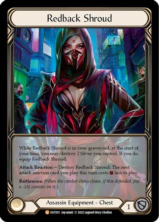 Redback Shroud (Extended Art) (OUT011) Cold Foil - Outsiders