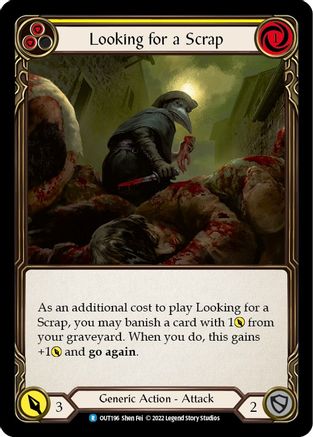 Looking for a Scrap (Yellow) (OUT196) Rainbow Foil - Outsiders