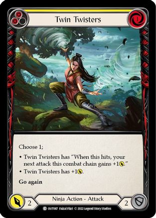 Twin Twisters (Yellow) (OUT087)  - Outsiders