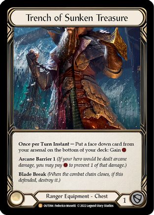Trench of Sunken Treasure (OUT094) Cold Foil - Outsiders