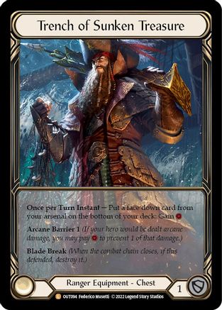 Trench of Sunken Treasure (Extended Art) (OUT094) Cold Foil - Outsiders