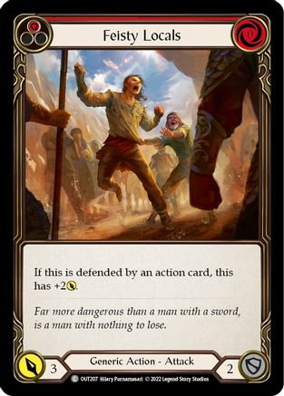 Feisty Locals (Red) (OUT207) Rainbow Foil - Outsiders