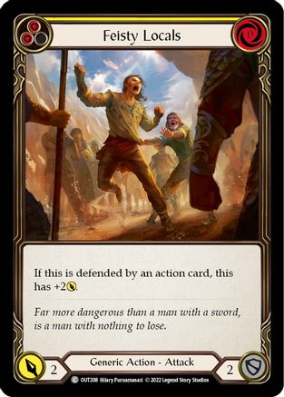 Feisty Locals (Yellow) (OUT208) Rainbow Foil - Outsiders