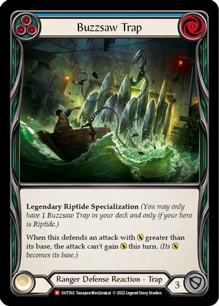 Buzzsaw Trap (OUT102) Rainbow Foil - Outsiders