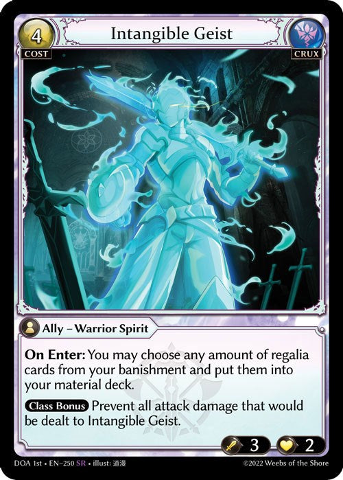 Intangible Geist (250) [Dawn of Ashes: 1st Edition] Foil