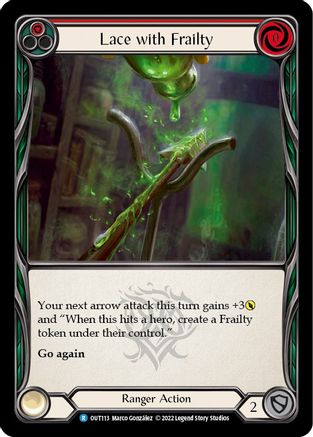 Lace with Frailty (Red) (OUT113) - Outsiders