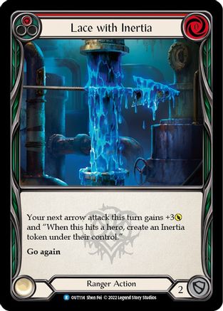 Lace with Inertia (Red) (OUT114) - Outsiders