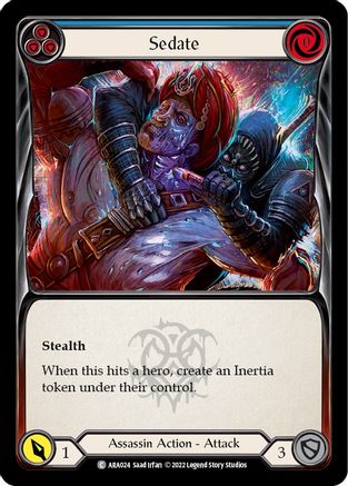 Sedate (Blue) (ARA024) - Blitz Deck: Outsiders - Arakni