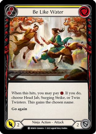 Be Like Water (Yellow) (BEN018)  - Blitz Deck: Outsiders - Benji
