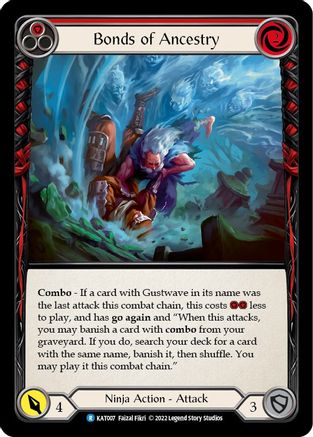 Bonds of Ancestry (Red) (KAT007)  - Blitz Deck: Outsiders - Katsu