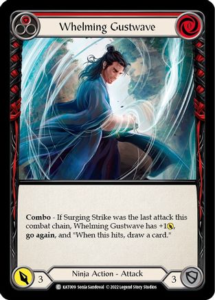 Whelming Gustwave (Red) (KAT009)  - Blitz Deck: Outsiders - Katsu