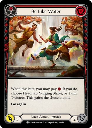 Be Like Water (Red) (KAT014)  - Blitz Deck: Outsiders - Katsu