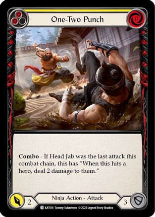 One-Two Punch (Yellow) (KAT016) - Blitz Deck: Outsiders - Katsu
