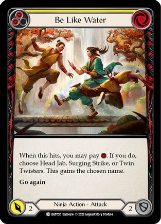 Be Like Water (Yellow) (KAT020)  - Blitz Deck: Outsiders - Katsu