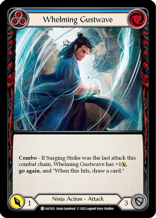 Whelming Gustwave (Blue) (KAT023)  - Blitz Deck: Outsiders - Katsu