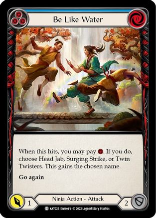 Be Like Water (Blue) (KAT025)  - Blitz Deck: Outsiders - Katsu