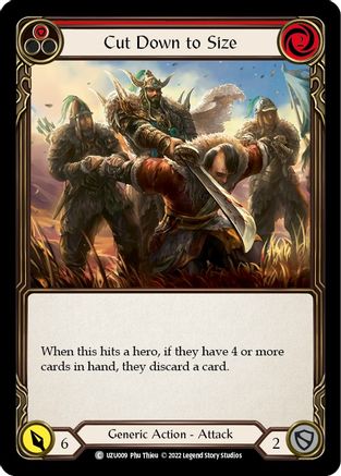 Cut Down to Size (Red) (UZU009)  - Blitz Deck: Outsiders - Uzuri