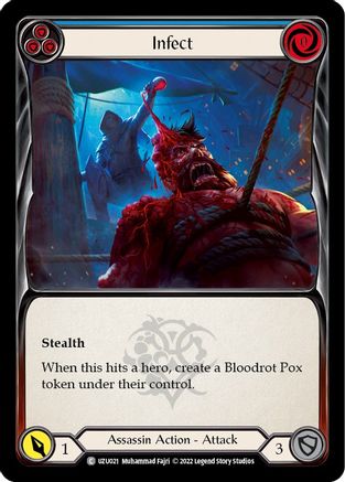 Infect (Blue) (UZU021) - Blitz Deck: Outsiders - Uzuri